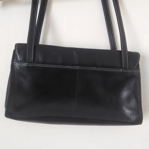 The Sak Black Leather Quilted Shoulder Bag - Picture 3 of 13